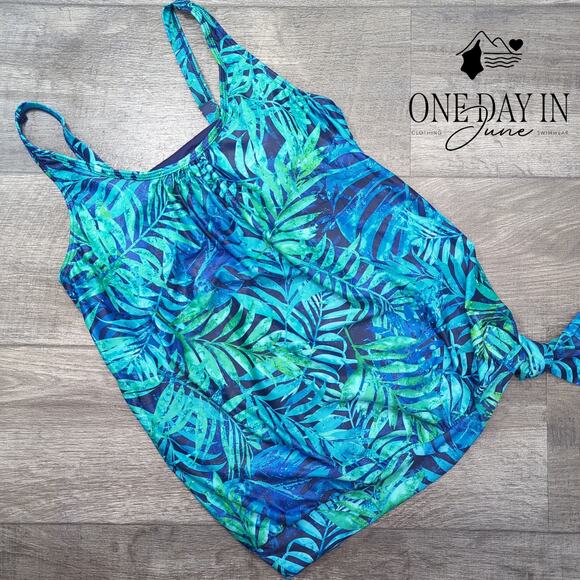 Yonique Blouson Tankini Top Size M - Picture 1 of 4